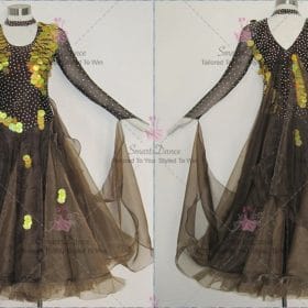 Crystal Applique Ladies Ballroom Smooth Dress BD-SG3547