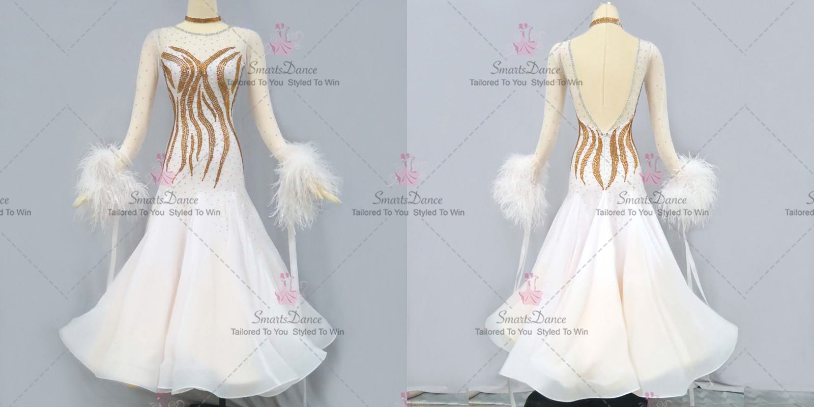 Crystal Chiffon Ladies Ballroom Smooth Dress BD-SG3535