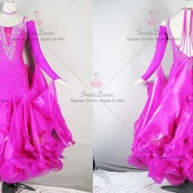 Crystal Satin Ladies Ballroom Competition Dress BD-SG3529