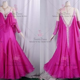 Crystal Satin Ladies Ballroom Smooth Dress BD-SG3559