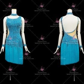 Design Discount Juvenile Latin Dress Gown Ballroom Latin Competition Costumes LD-SG2050