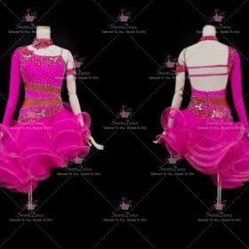 Design Discount Juvenile Latin Dress Gown Ballroom Latin Competition Costumes LD-SG2087