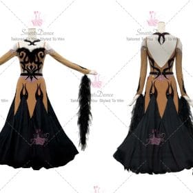 Discount Black and Brown Womens Ballroom Dance Dress Clothes BD-SG3479