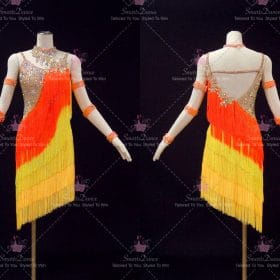 Discount Female Elegant Latin Dance Dresses Merengue Dance Outfits LD-SG2427
