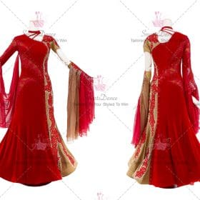 Discount Red Female Ballroom Dance Dress Wear BD-SG3464