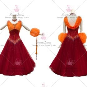 Discount Red Womens Ballroom Dance Dress Gowns BD-SG3503