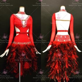 Discount Womens Wedding Latin Dance Dresses Paso Doble Dance Outfits LD-SG2442
