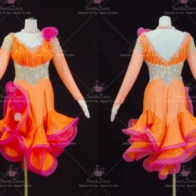 Discount Womens Wedding Latin Dance Outfits Salsa Dance Costumes LD-SG2430