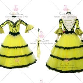 Discount Yellow Womens Ballroom Dance Dress Clothing BD-SG3497