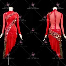 Fashion Cheap Female Latin Dress Gown Ballroom Latin Competition Costumes LD-SG2074