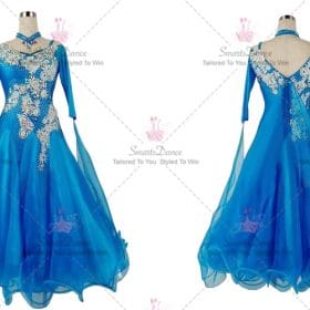 Female Ballroom Dress For Sale Dance Skirt Blue BD-SG3856