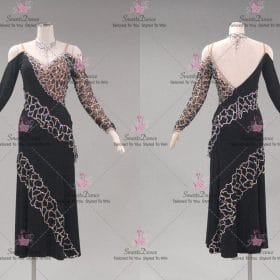 Female Black Latin Dancing Dress Latin Gown Samba Rumba Dance Clothes LD-SG2285