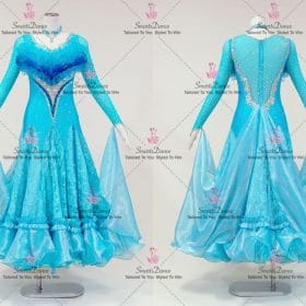 Flower Crystal Dancing Dress Dance Competition Costume BD-SG4217