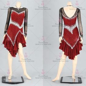 Flower Juvenile Latin Dress Rumba Mambo Dance Costumes LD-SG2189