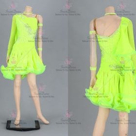 Flower Juvenile Latin Dress Salsa Tango Dance Gowns LD-SG2159