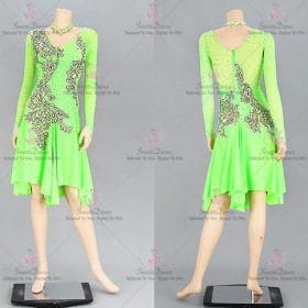 Flower Womens Latin Dress Bolero Bachata Dance Clothes LD-SG2149