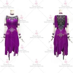 Fringe Satin Latin Dress Swing Dance Gown Costumes LD-SG1956