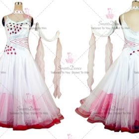Girls Ballroom Dress For Sale Dance Skirt Red and White BD-SG3884