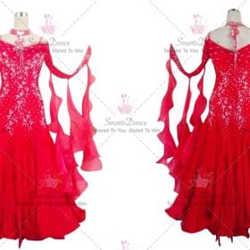 Girls Ballroom Dress For Sale Dance Wear Red BD-SG3896