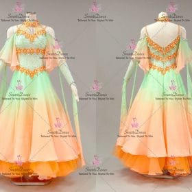 Green And Orange Fashion Ballroom Competition Dance Competition Costume BD-SG4281