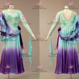 Green And Purple School Dance Dresses Costumes For Dance Ballroom Wear BD-SG4380