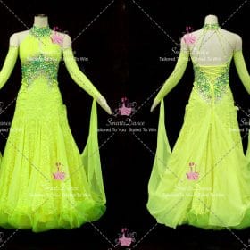 Green Ballroom Smooth Competition Dance Costume Praise Dance Dresses BD-SG4471