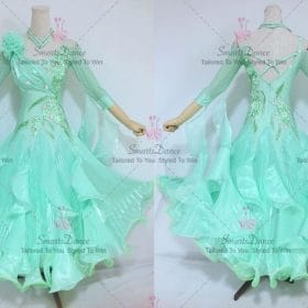 Green Ballroom Smooth Competition Dress Swing BD-SG3599