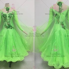 Green Ballroom Standard Competition Dress Viennese Waltz BD-SG3604