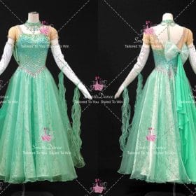 Green Ballroom Standard Dance Costume Dress For Homecoming Dance BD-SG4494