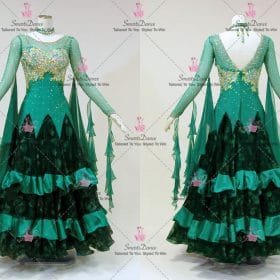 Green Bespoke Dance Dress Costumes Clothing BD-SG4173