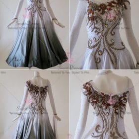 Green Girls Swarovski Lace Ballroom Costumes Performance BD-SG3734