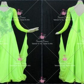 Green Personalize Foxtrot Dance Dress Costumes Contemporary Dance Dress BD-SG4589
