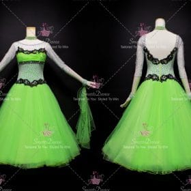 Green Womens Lace Ballroom Dress Dance Gowns BD-SG3356