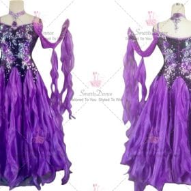 Juniors Ballroom Dress For Sale Dance Clothing Purple BD-SG3852
