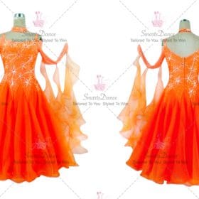 Juniors Ballroom Dress For Sale Dance Outfits Orange BD-SG3864