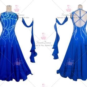 Juniors Ballroom Standard Dress For Sale Dance Clothing Blue BD-SG3894