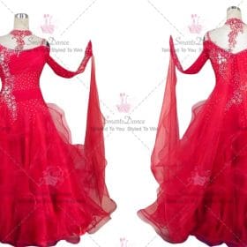 Juniors Ballroom Standard Dress For Sale Dance Wear Red BD-SG3882