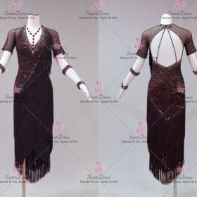 Juniors Black Latin Dancing Dress Latin Gown Rhythm Salsa Dance Wear LD-SG2269