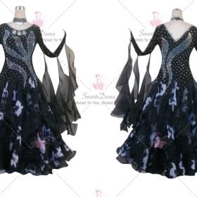 Juvenile Ballroom Competition Dress For Sale Dance Gowns Black BD-SG3893