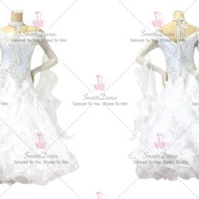 Juvenile Ballroom Smooth Dress For Sale Dance Clothing White BD-SG3887