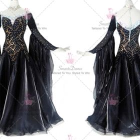 Juvenile Ballroom Smooth Dress For Sale Dance Gowns Black BD-SG3851