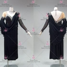 Juvenile Black Latin Dancing Dress Latin Gown Samba Rumba Dance Clothes LD-SG2250