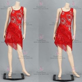 Lace Female Latin Dress Salsa Tango Dance Gowns LD-SG2152