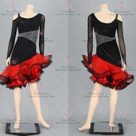 Lace Juvenile Latin Dress Rumba Mambo Dance Costumes LD-SG2147