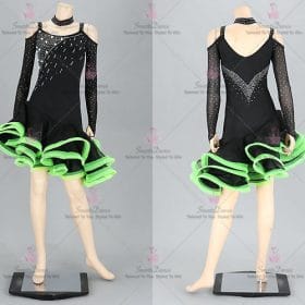 Lace Ladies Latin Dress Salsa Tango Dance Gowns LD-SG2187