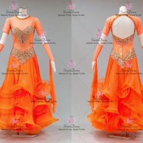 Lace Swarovski Middle School Dance Dresses Dance Performance Costumes BD-SG4255