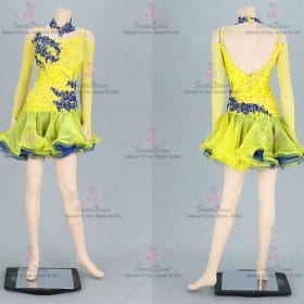 Lace Womens Latin Dress Swing Samba Dance Clothing LD-SG2167