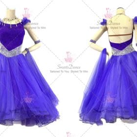 Ladies Ballroom Competition Dress For Sale Dance Wear Blue BD-SG3861