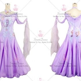 Ladies Ballroom Smooth Dress For Sale Dance Clothes Purple BD-SG3855