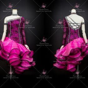 Lyrical Discount Juvenile Latin Dress Gown Ballroom Latin Competition Costumes LD-SG2068